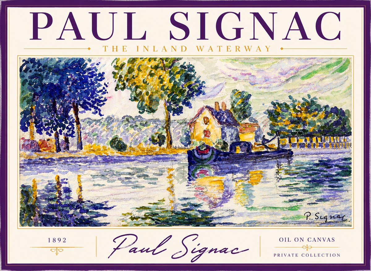 Signac The Inland Waterway No2 - Poszter