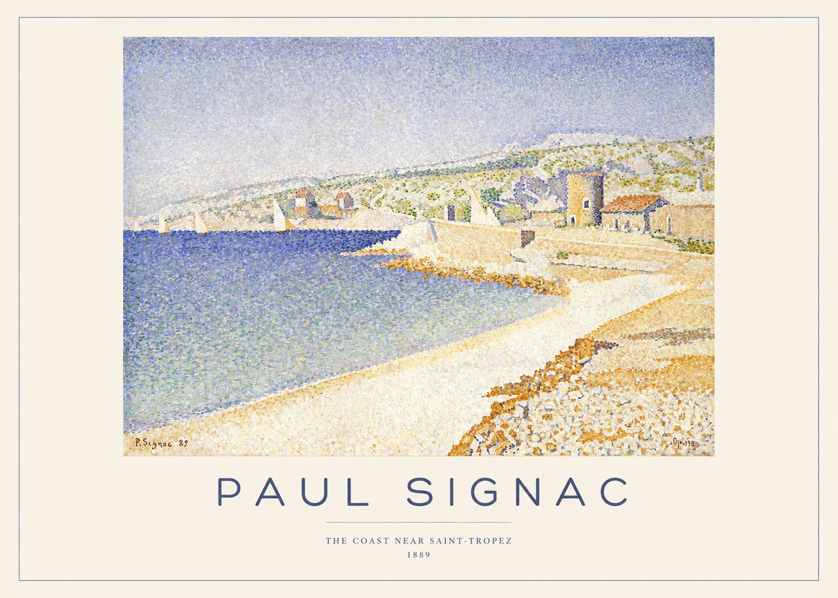 Signac The Coast Near Saint-tropez No1 - Poszter