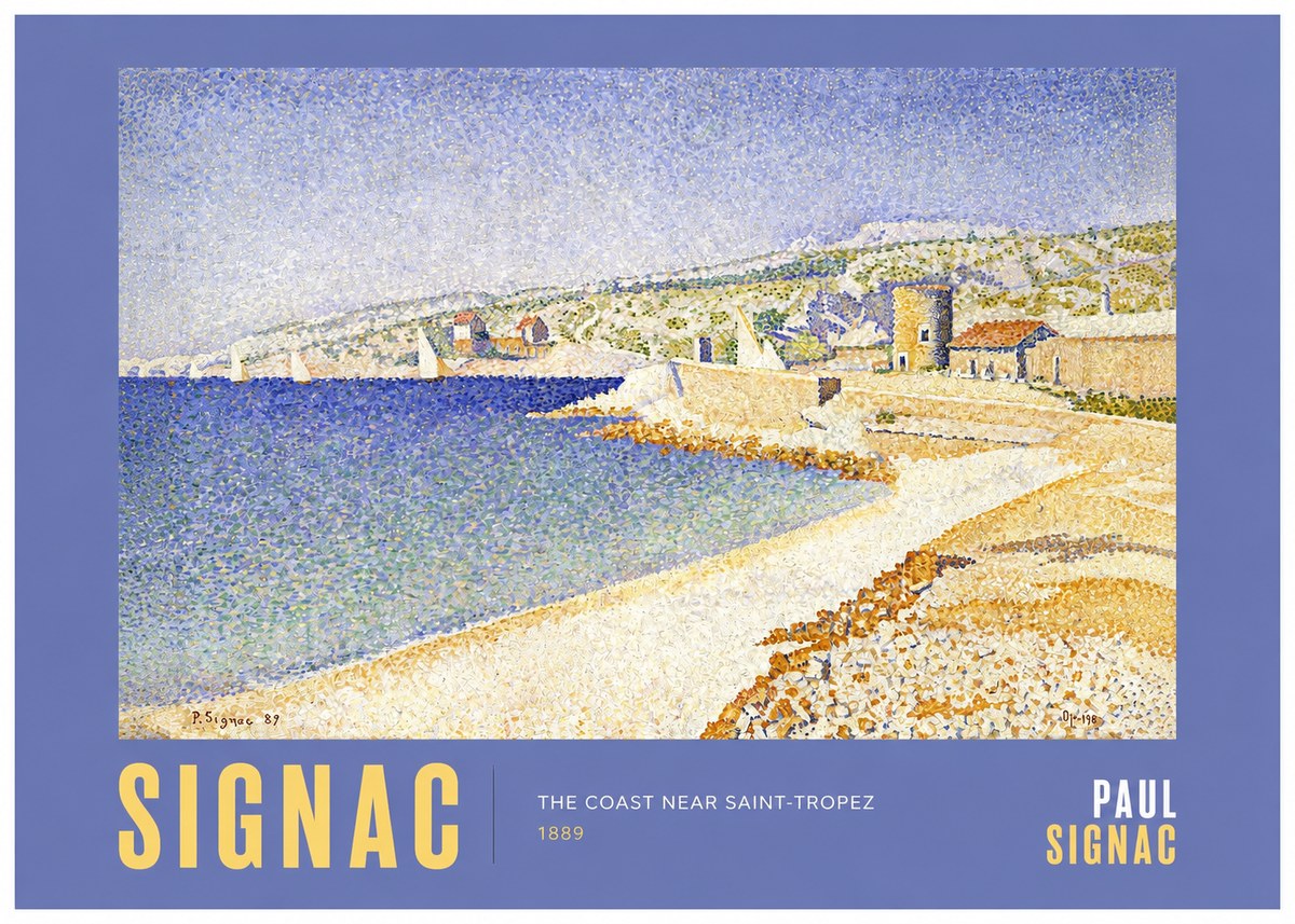 Signac The Coast Near Saint-tropez No2 - Poszter