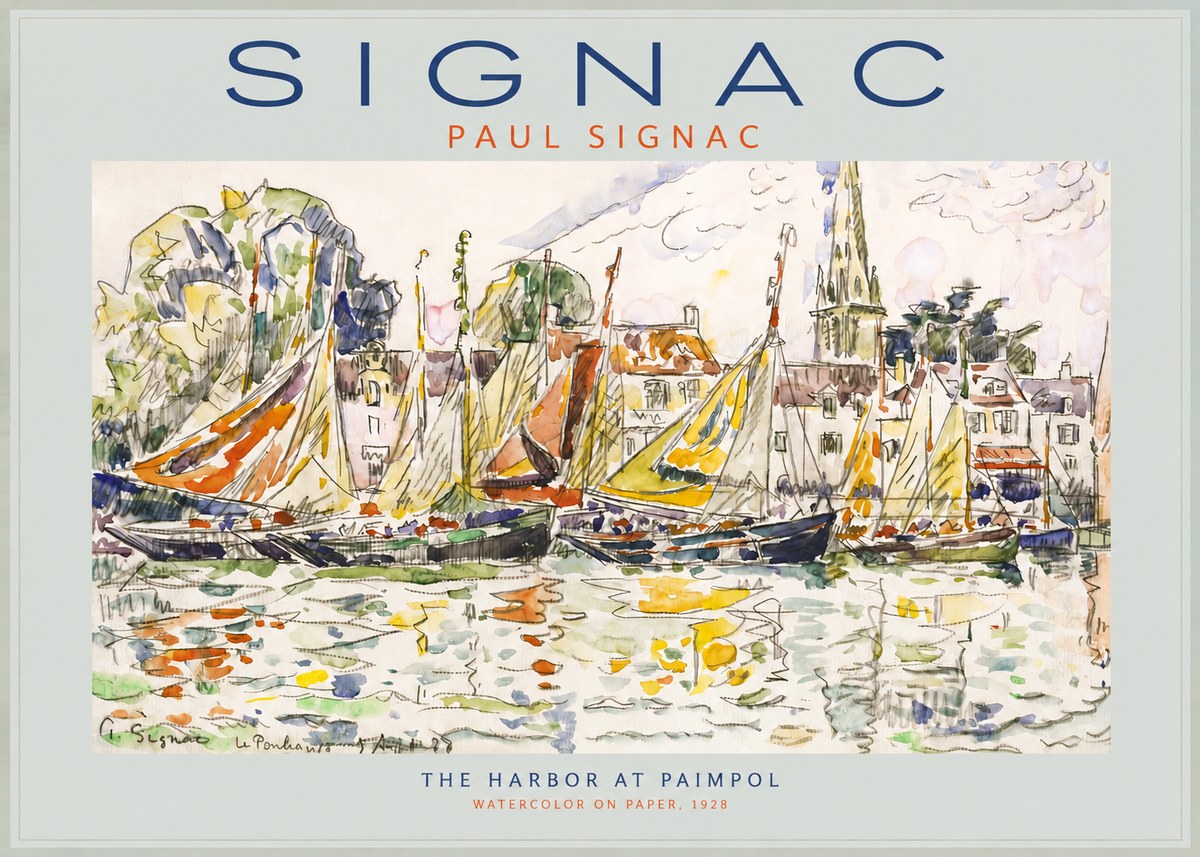 Signac The Harbor at Paimpol No2 - Poszter