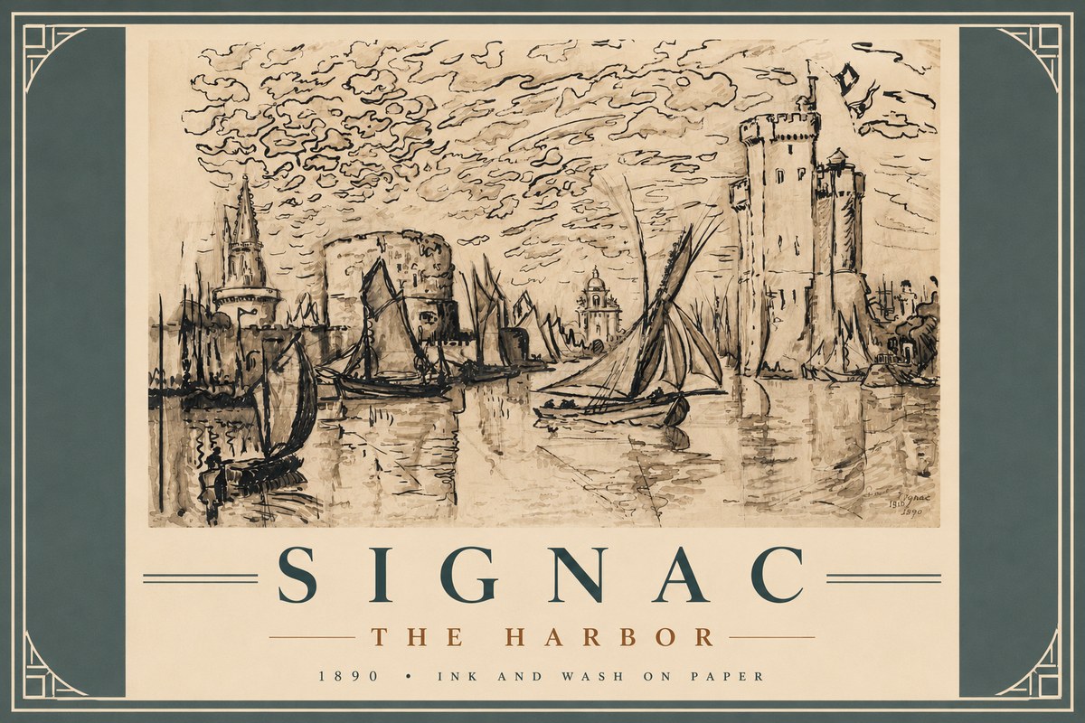 Signac The Harbor II No5 - Poszter