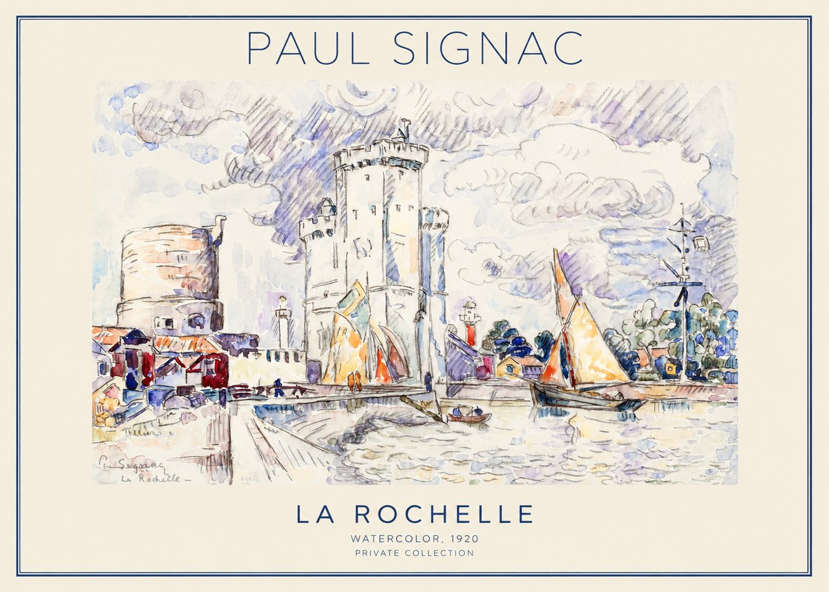 Signac La Rochelle III No1 - Poszter