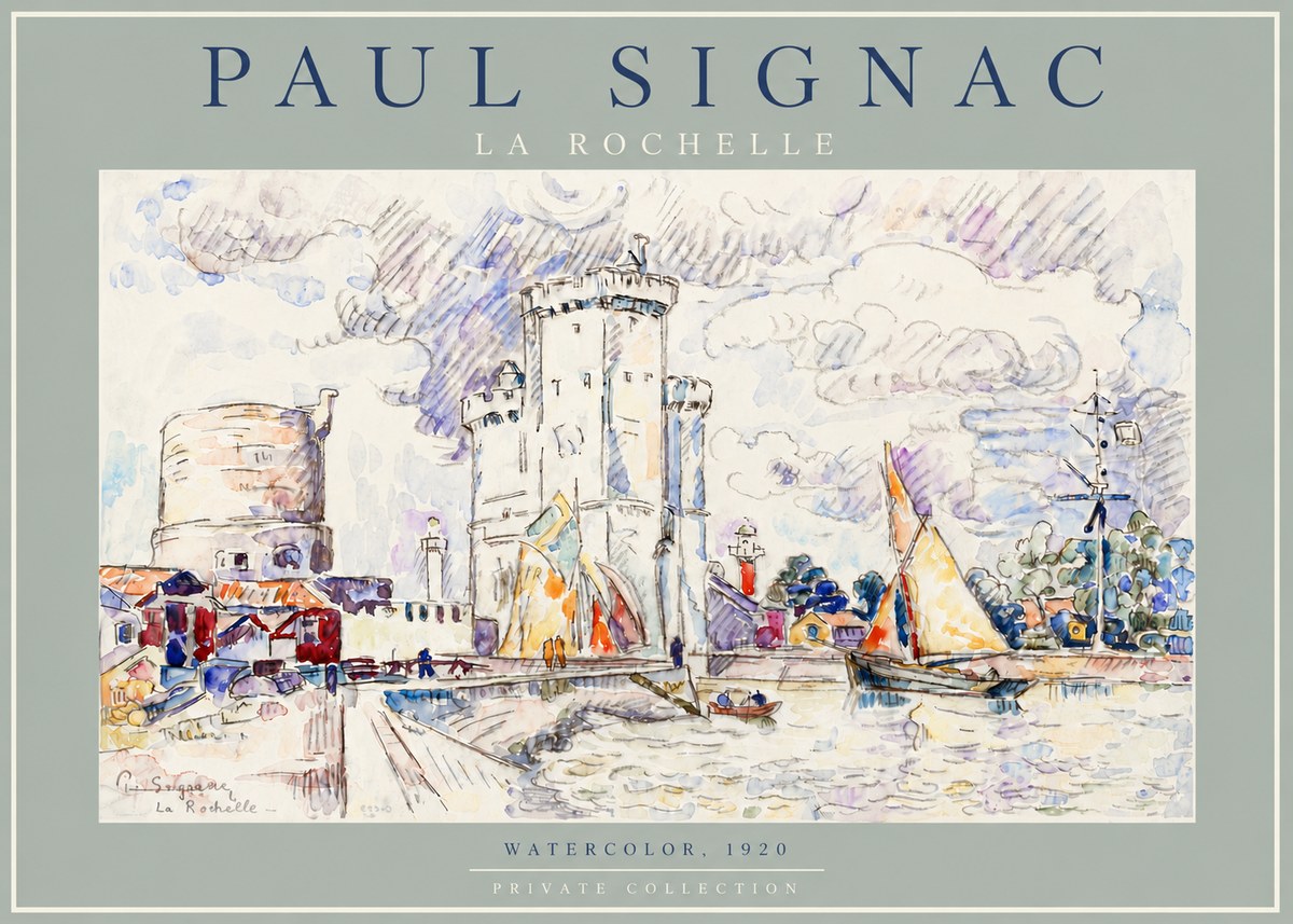 Signac La Rochelle III No4 - Poszter