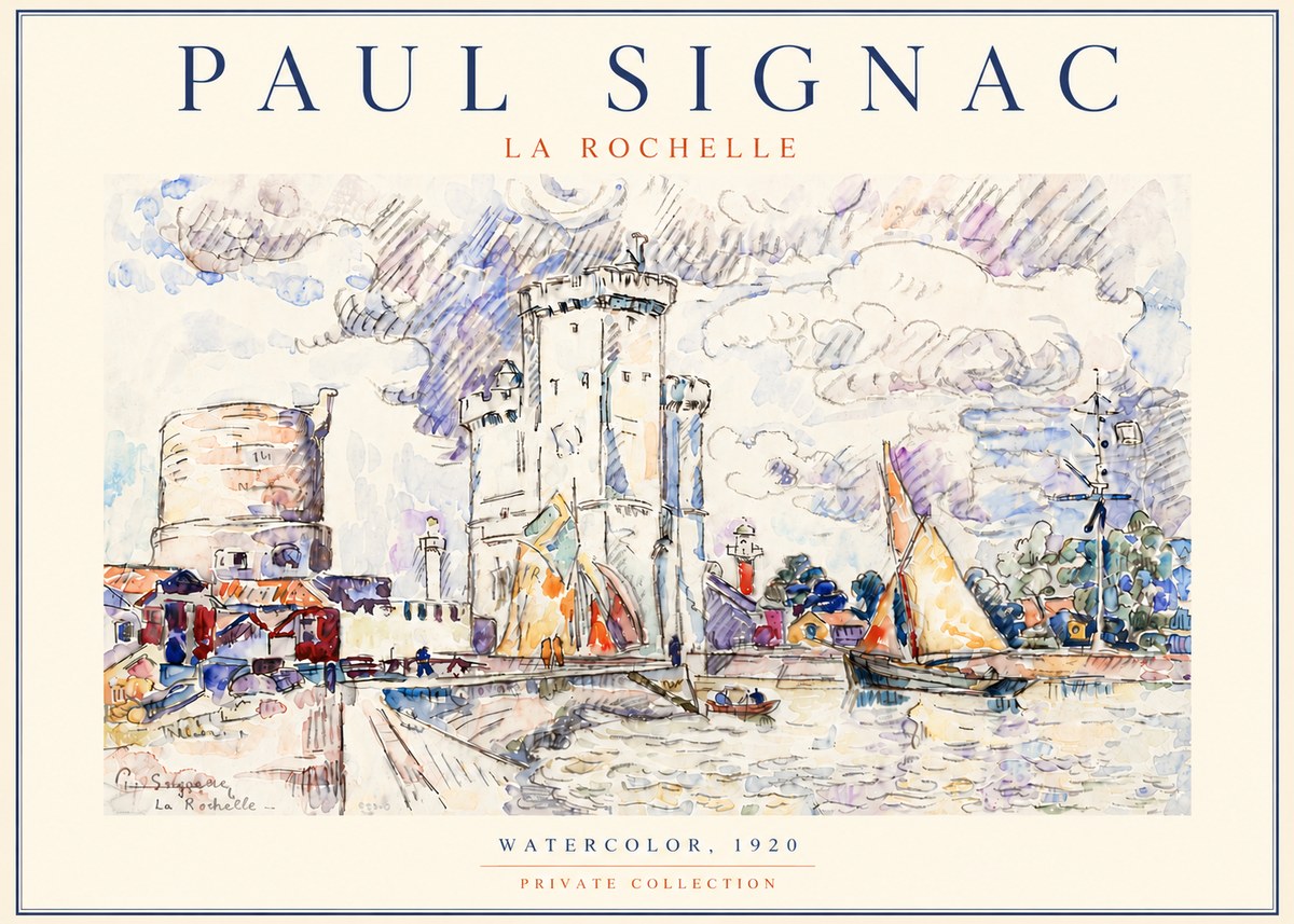 Signac La Rochelle III No5 - Poszter