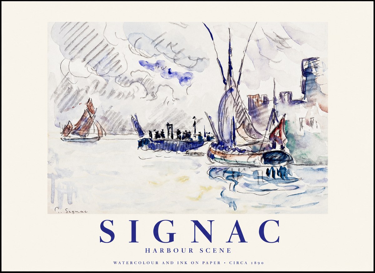Signac Harbour Scene No1 - Poszter