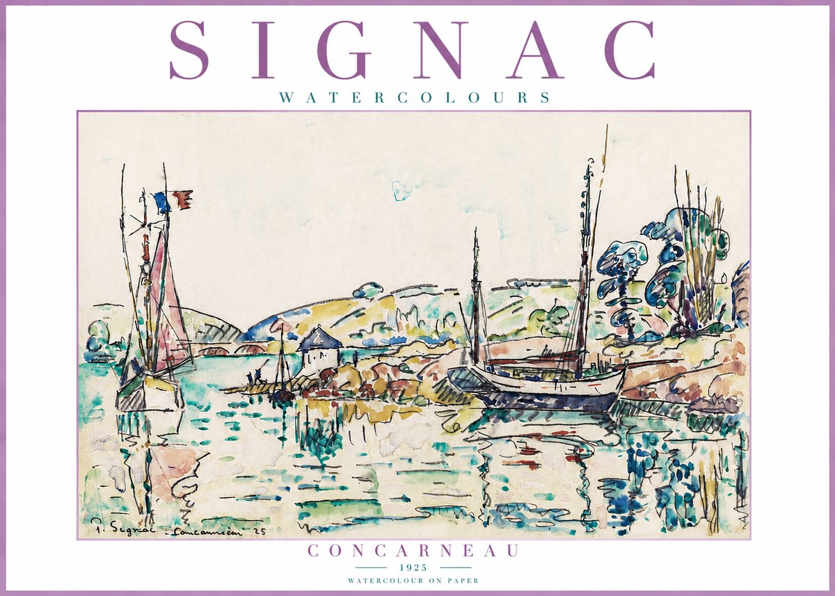 Signac Concarneau No4 - Poszter