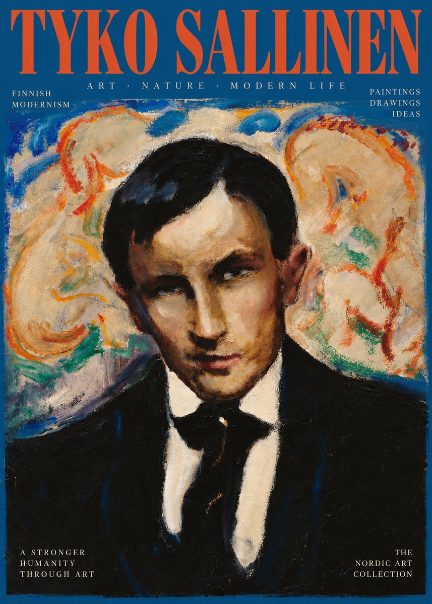 Tyko Sallinen Portrait of a Man II No2 - Poszter