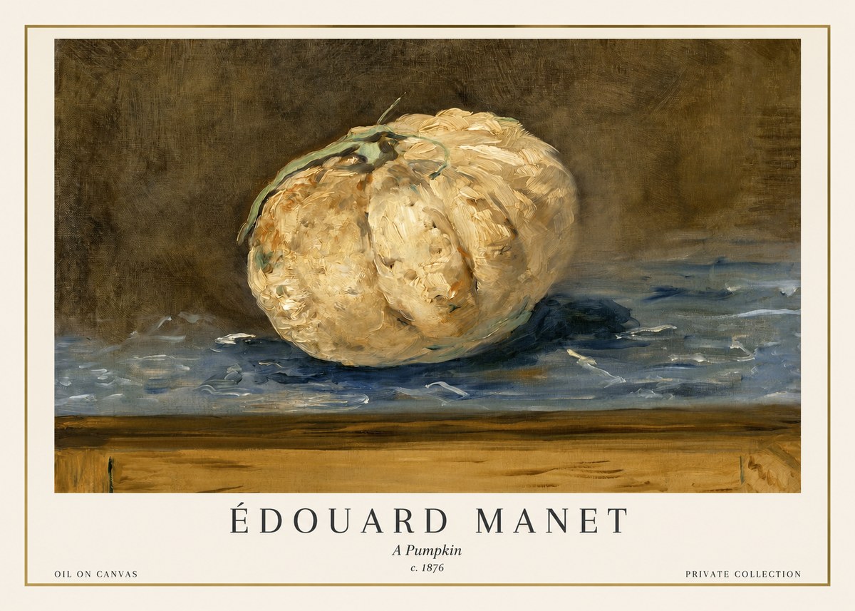Édouard Manet A Pumpkin No1 - Poszter