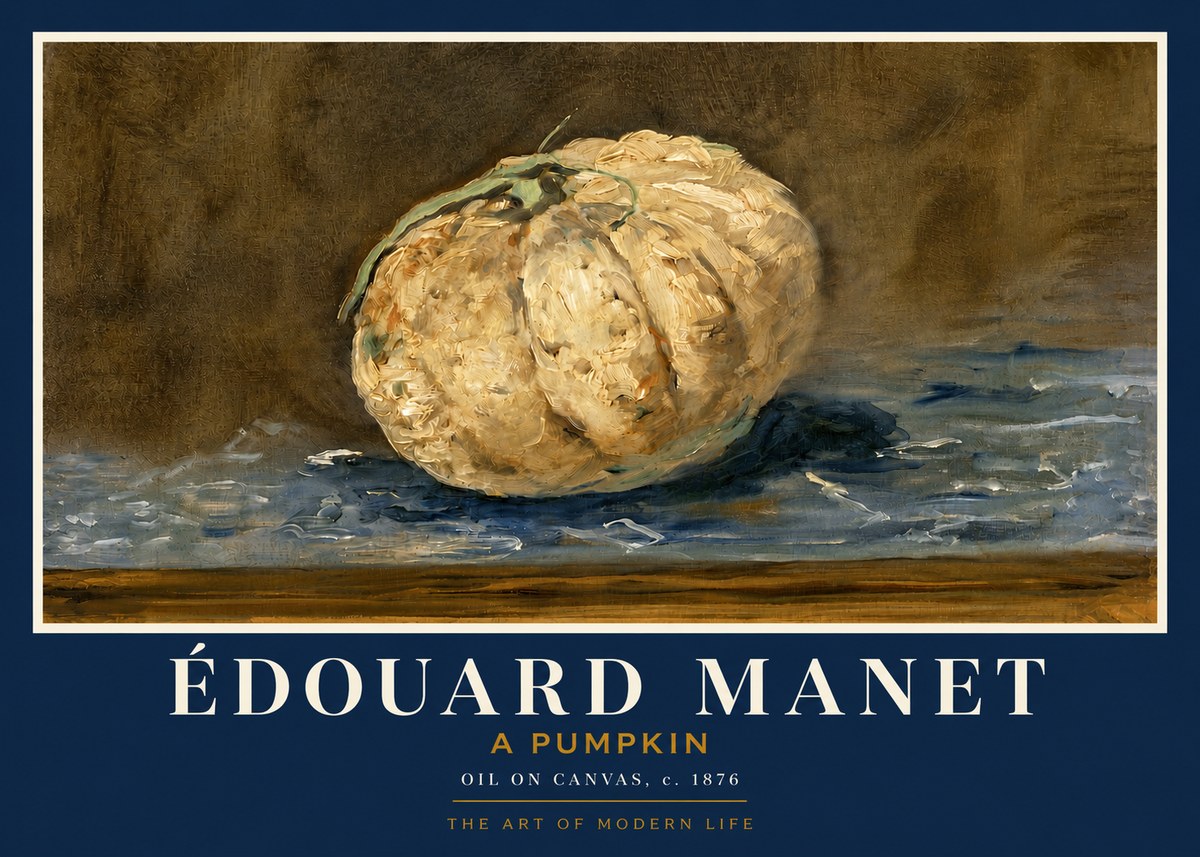 Édouard Manet A Pumpkin No3 - Poszter