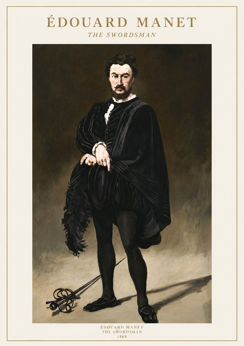Édouard Manet The Swordsman No1 - Poszter