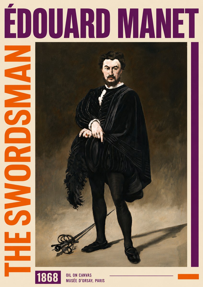 Édouard Manet The Swordsman No6 - Poszter