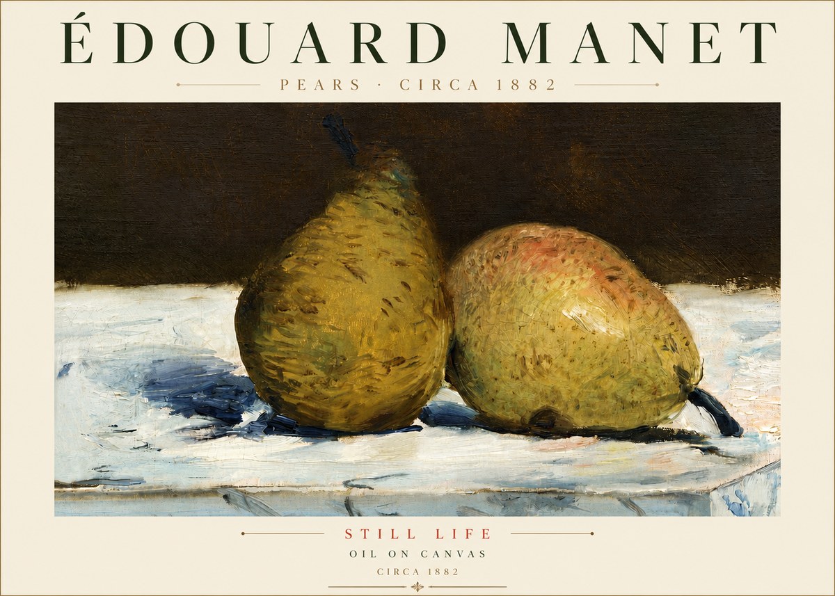 Édouard Manet Pears No4 - Poszter