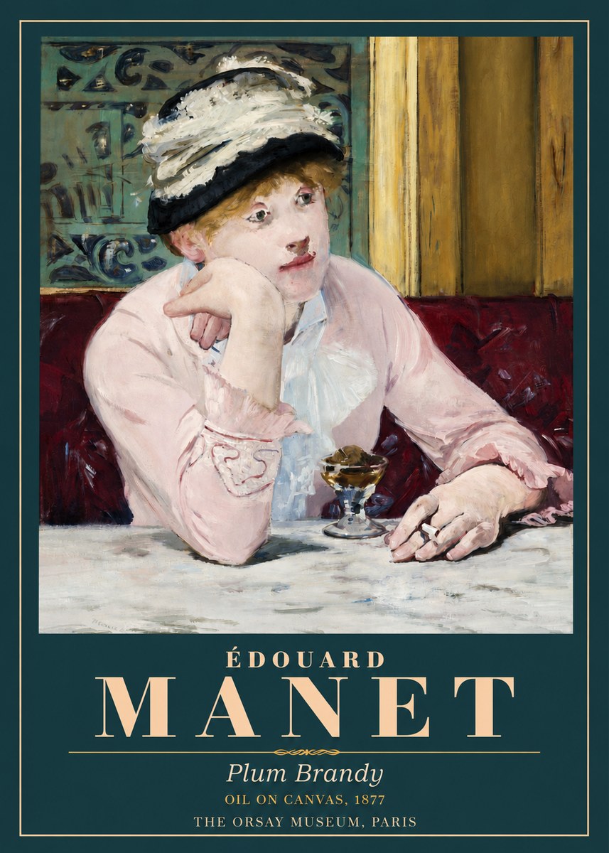 Édouard Manet Plum Brandy No3 - Poszter