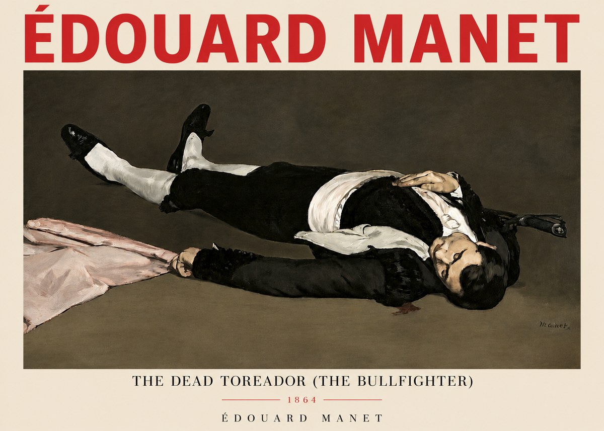 Édouard Manet The Dead Toreador (the Bullfighter) No3 - Poszter