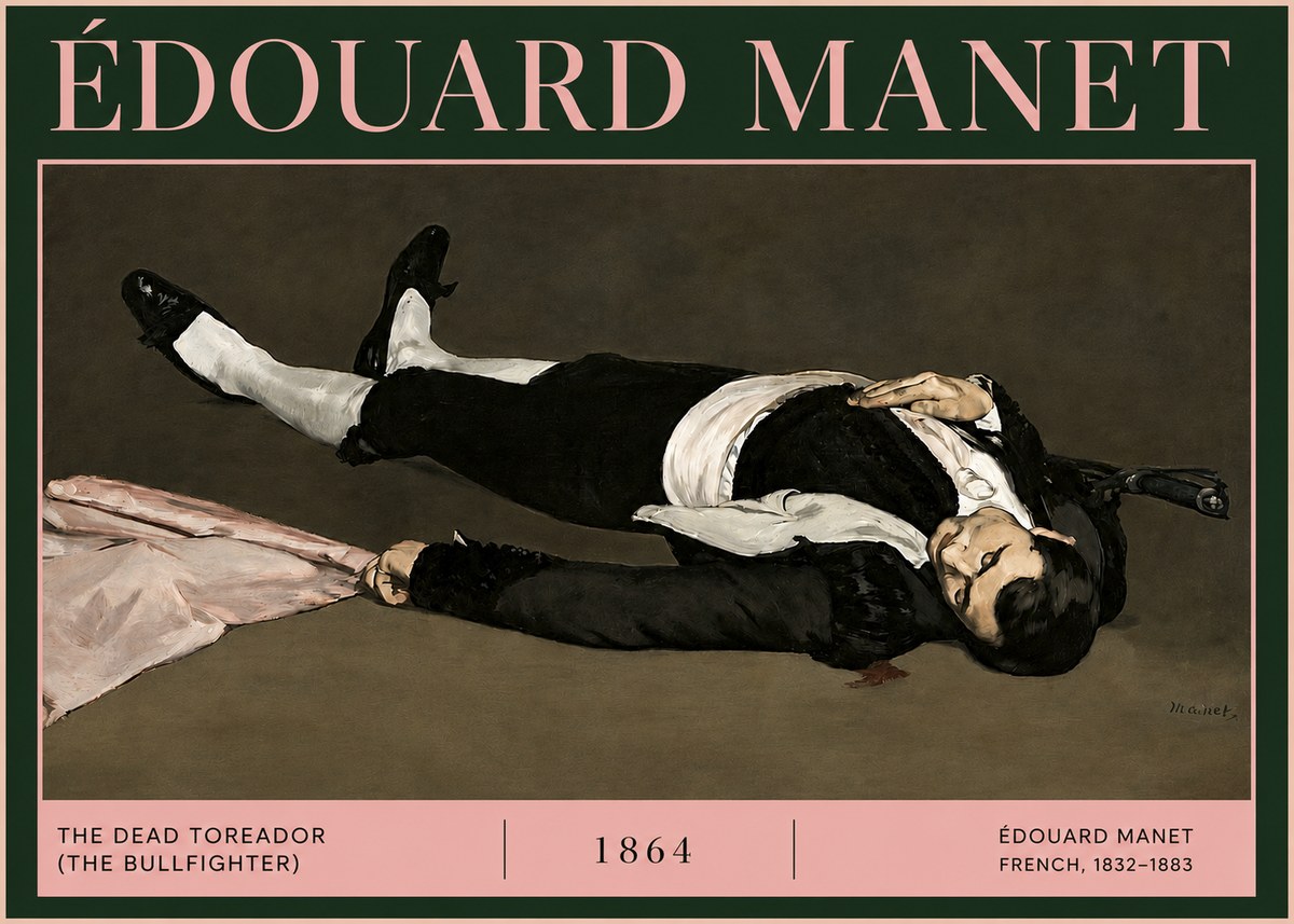 Édouard Manet The Dead Toreador (the Bullfighter) No4 - Poszter