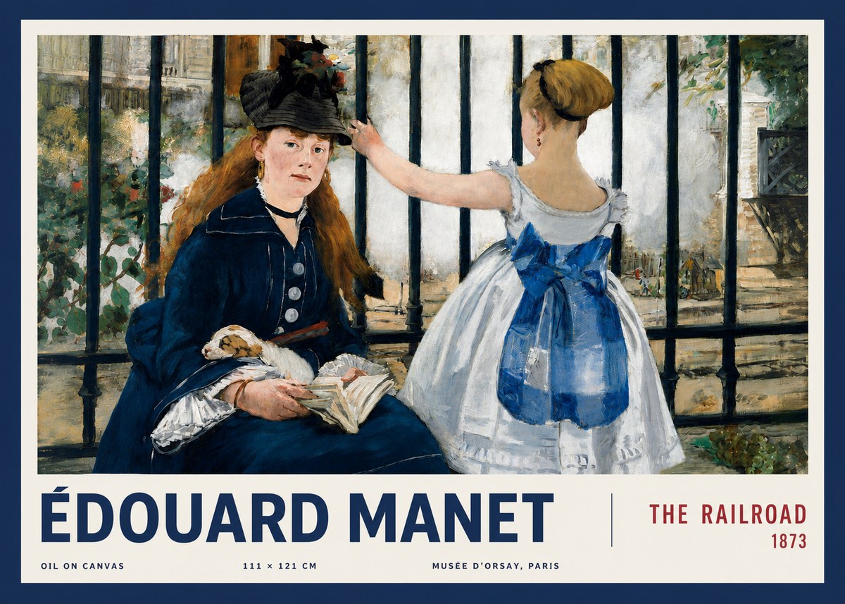 Édouard Manet The Railroad No3 - Poszter