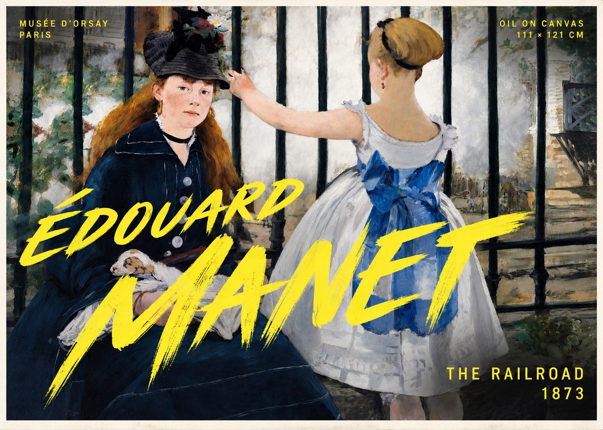 Édouard Manet The Railroad No5 - Poszter