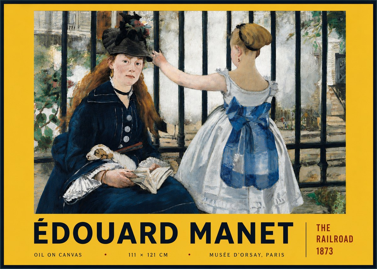 Édouard Manet The Railroad No6 - Poszter