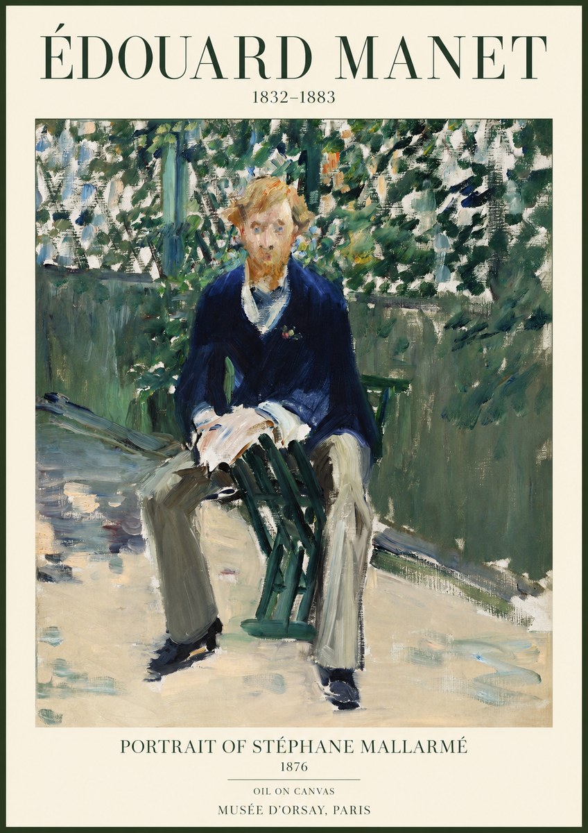 Édouard Manet Portrait of Stéphane Mallarmé II No1 - Poszter