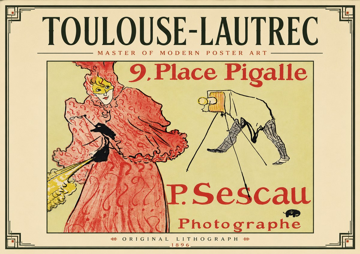 Toulouse-Lautrec 9. Place Pigalle No5 - Poszter