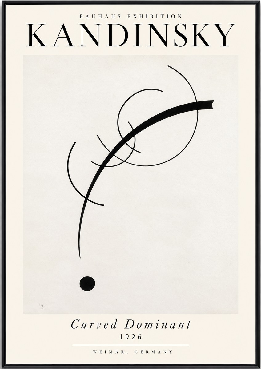 Kandinsky Curved Dominant No4 - Poszter