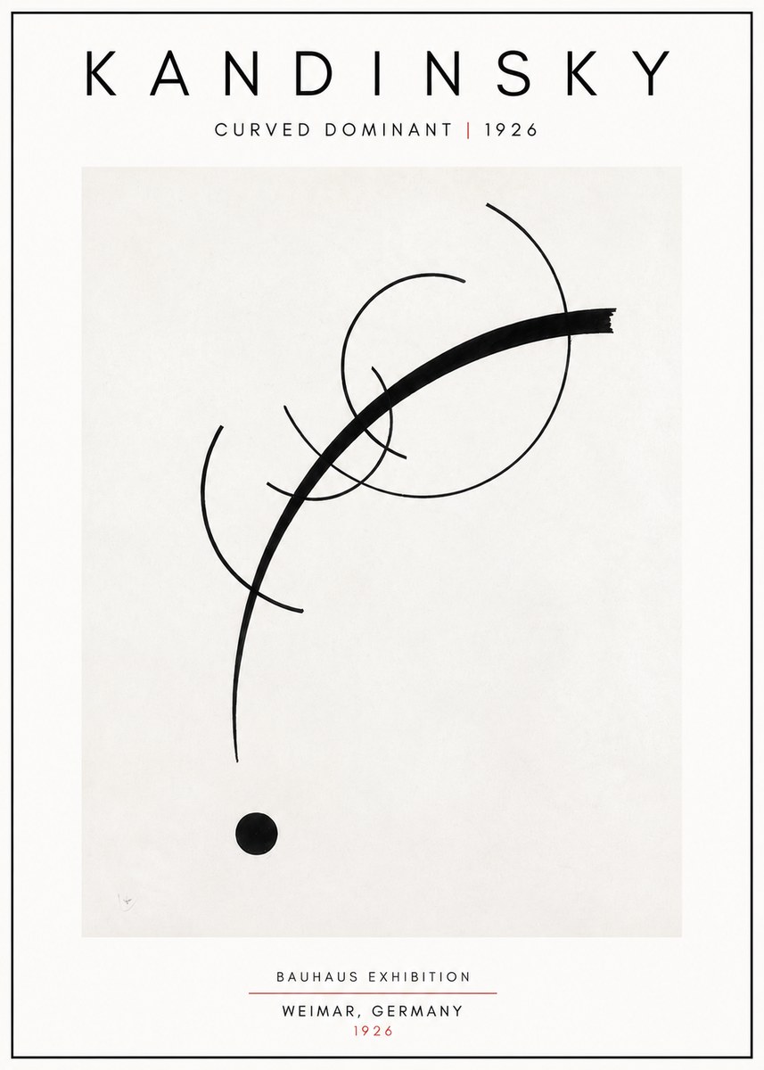 Kandinsky Curved Dominant No5 - Poszter