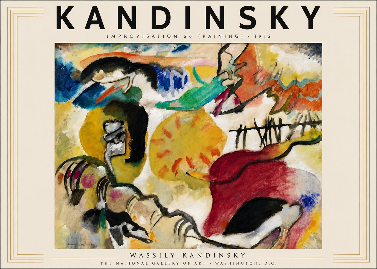 Kandinsky Improvisation 26 (Raining) No3 - Poszter