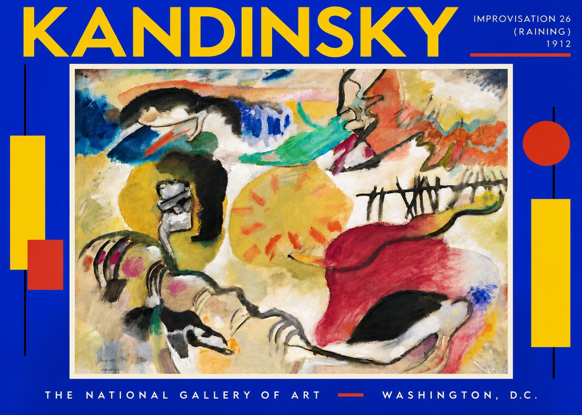 Kandinsky Improvisation 26 (Raining) No5 - Poszter
