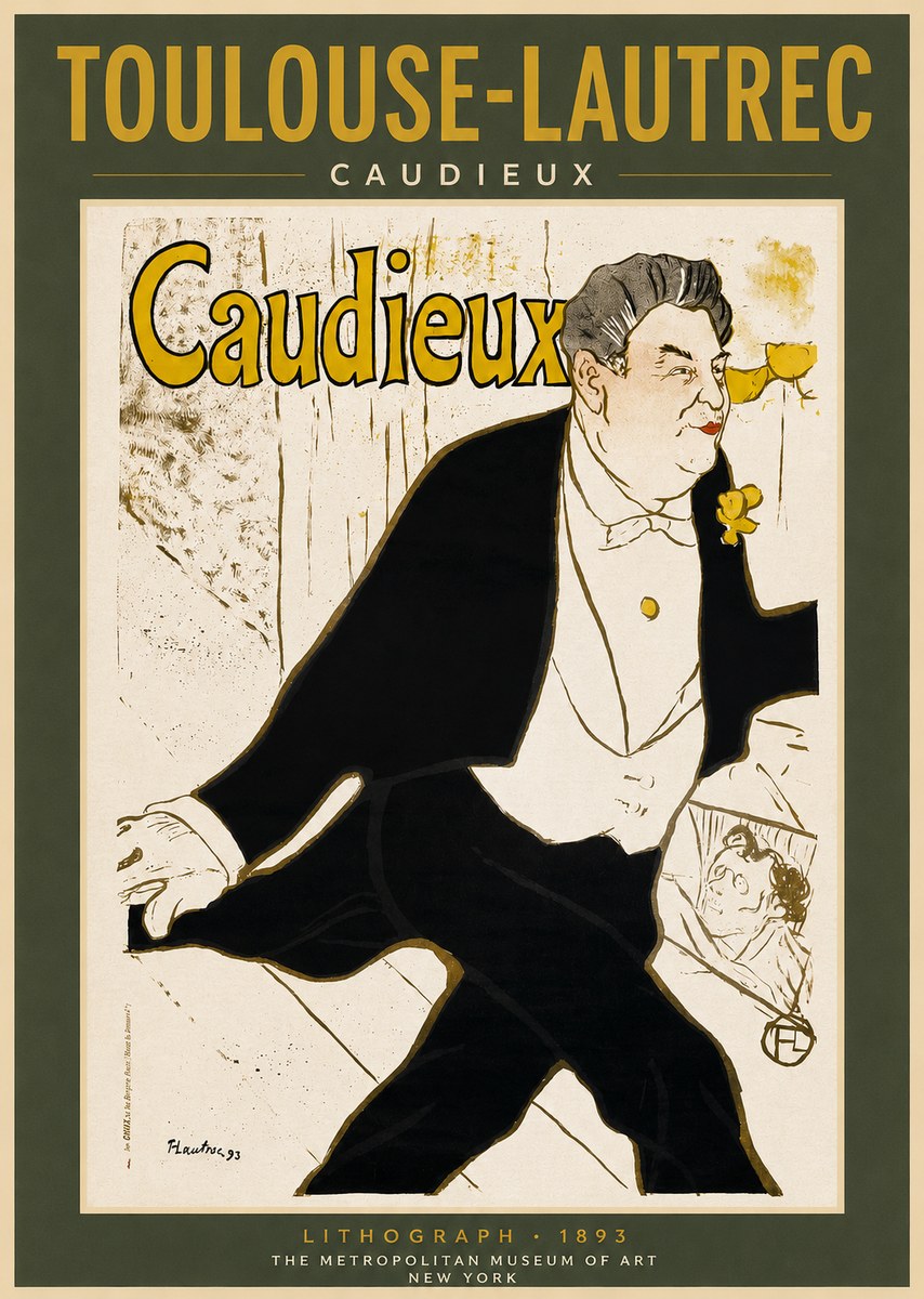 Toulouse-Lautrec Caudieux No2 - Poszter