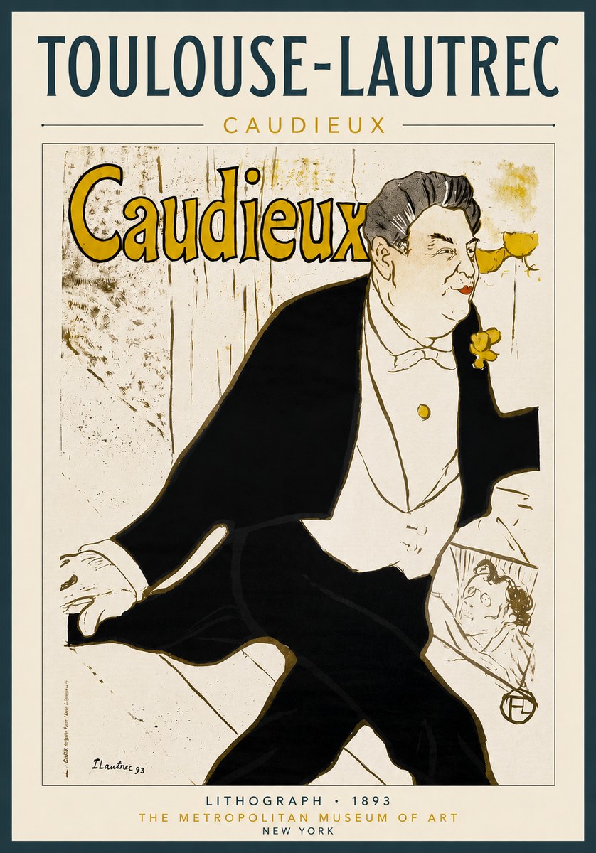 Toulouse-Lautrec Caudieux No4 - Poszter