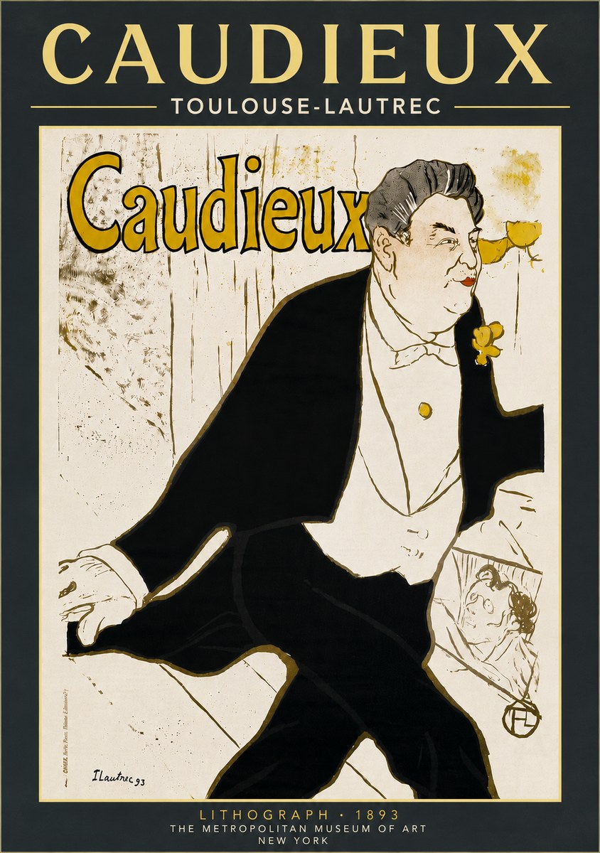 Toulouse-Lautrec Caudieux No6 - Poszter