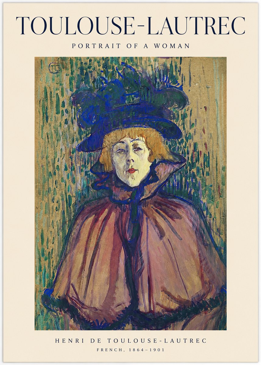 Toulouse-Lautrec Portrait of a Woman I No1 - Poszter