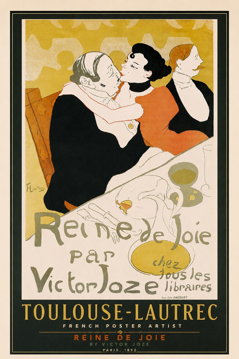Toulouse-Lautrec Reine De Joie I No2 - Poszter