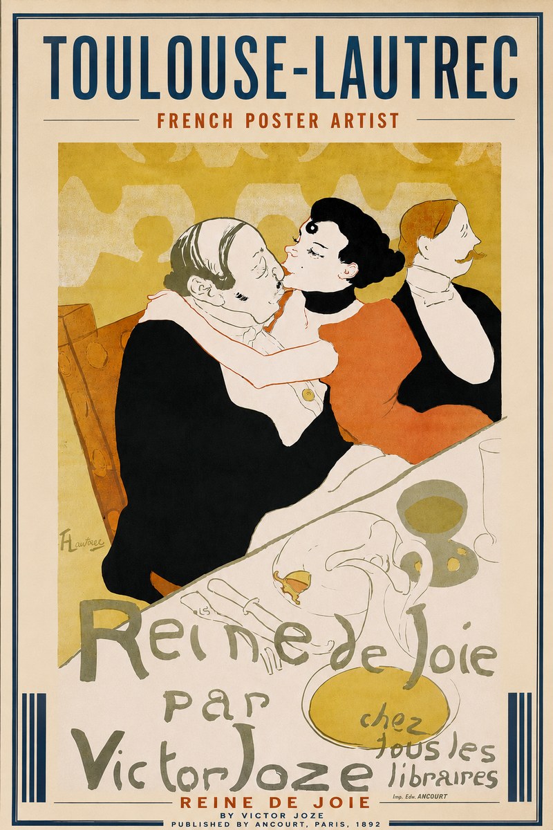 Toulouse-Lautrec Reine De Joie I No3 - Poszter