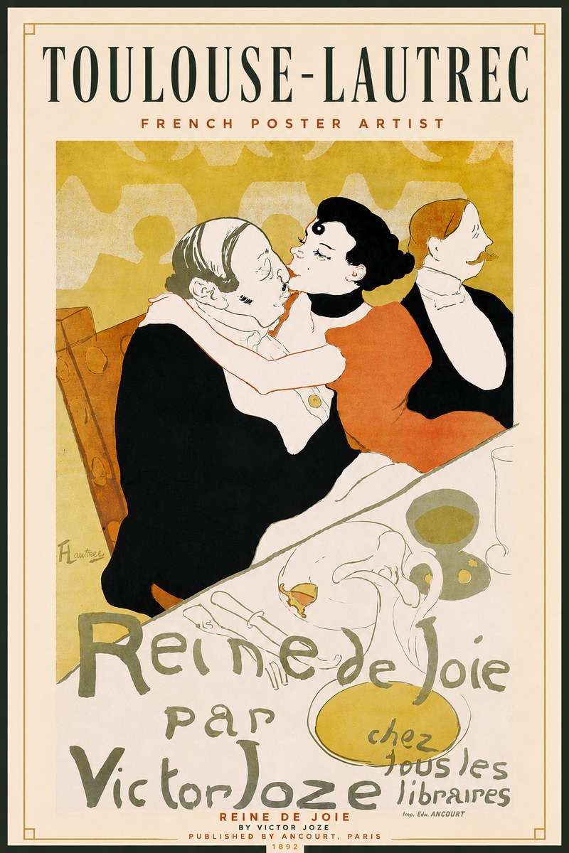 Toulouse-Lautrec Reine De Joie I No4 - Poszter
