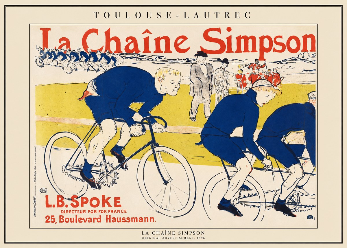 Toulouse-Lautrec La Chaîne Simpson No1 - Poszter