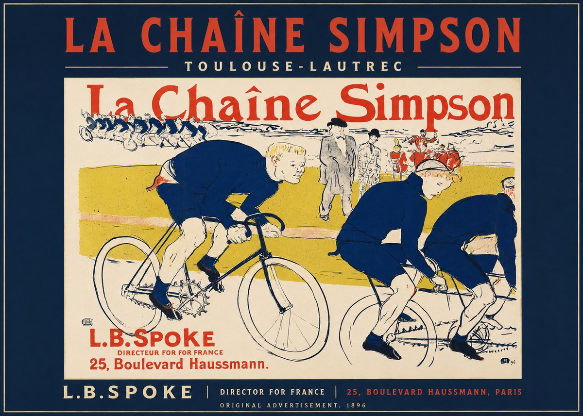 Toulouse-Lautrec La Chaîne Simpson No2 - Poszter