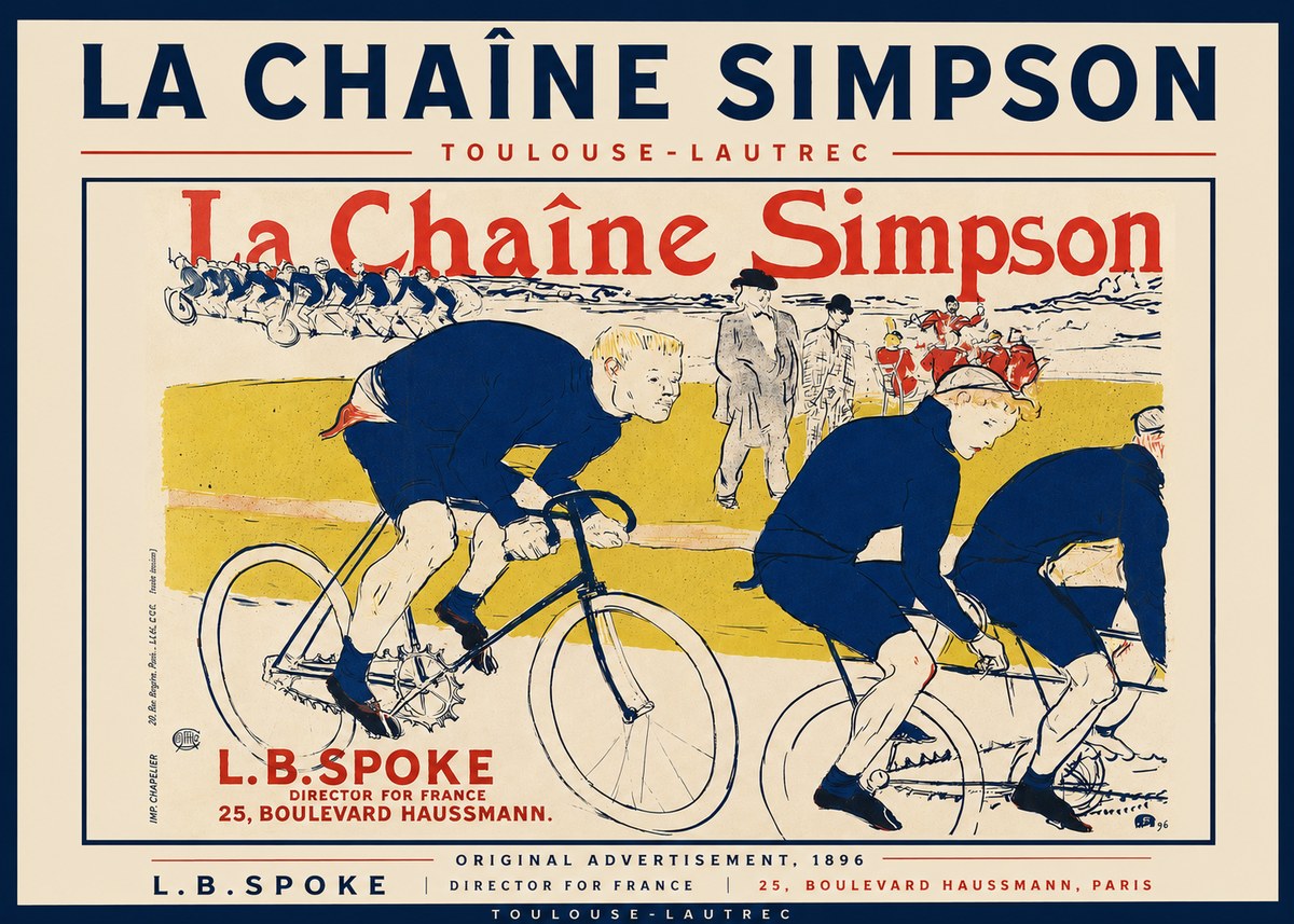 Toulouse-Lautrec La Chaîne Simpson No4 - Poszter