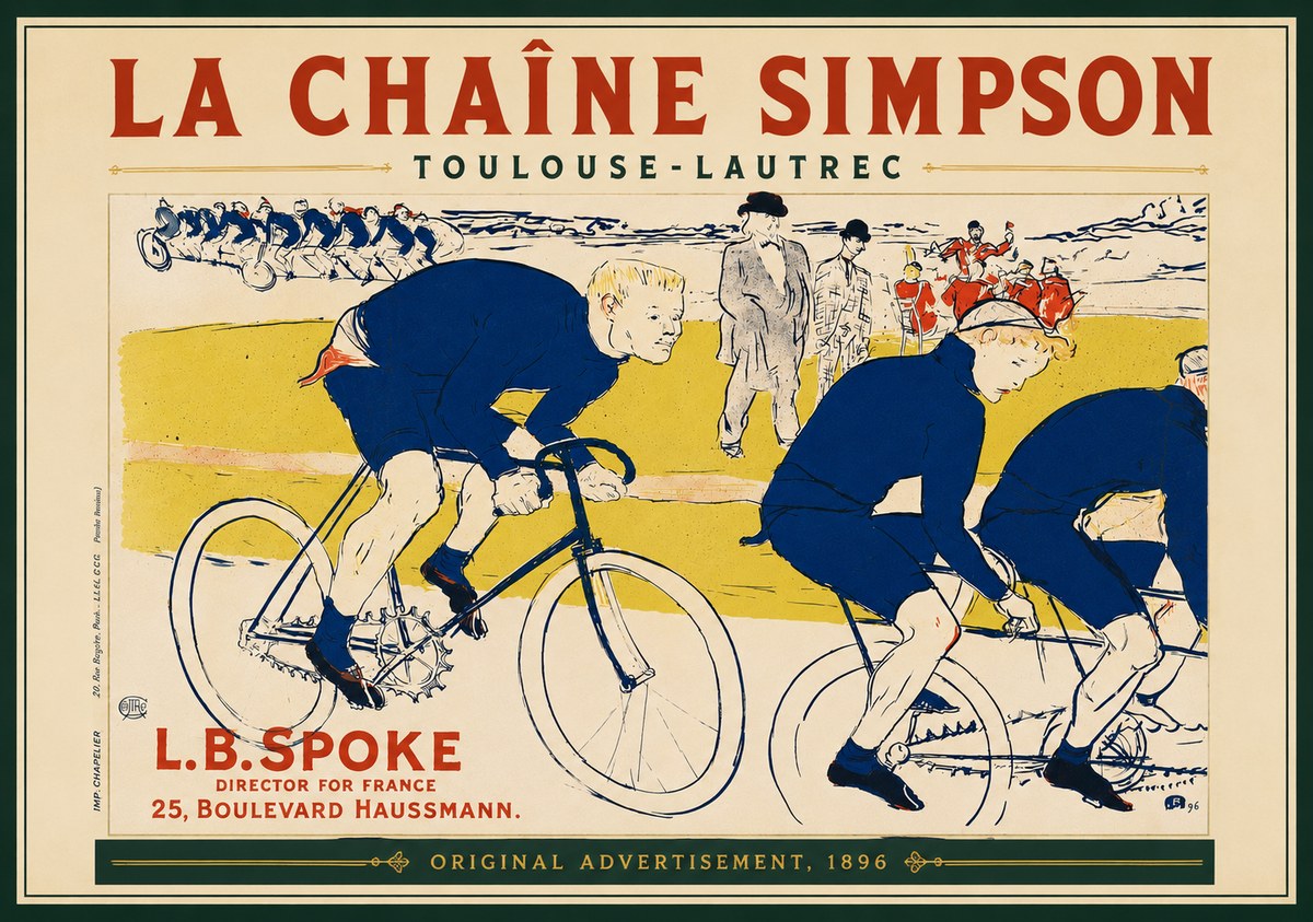 Toulouse-Lautrec La Chaîne Simpson No5 - Poszter