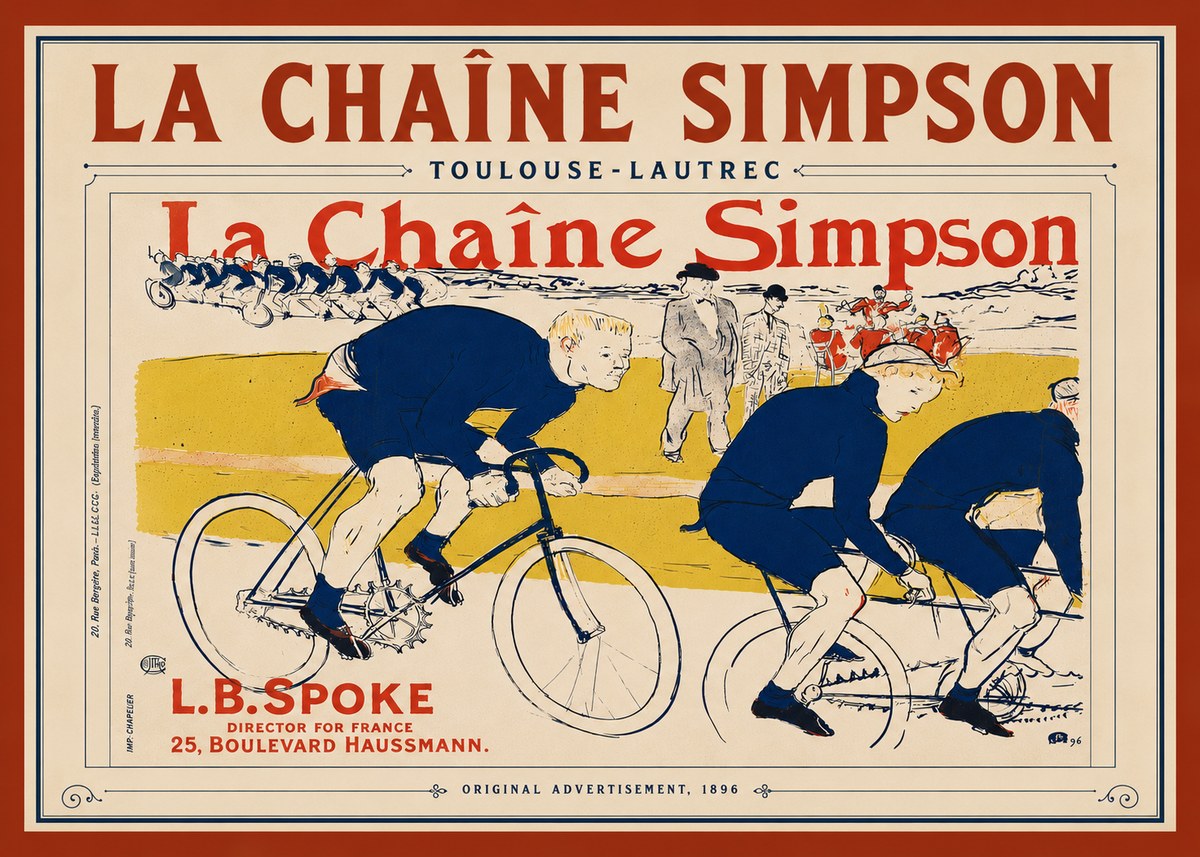 Toulouse-Lautrec La Chaîne Simpson No6 - Poszter