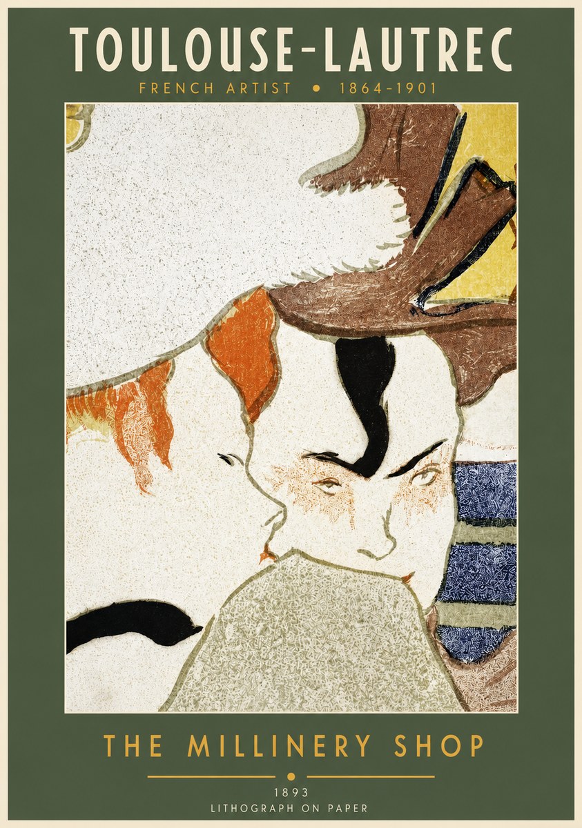 Toulouse-Lautrec The Millinery Shop No2 - Poszter