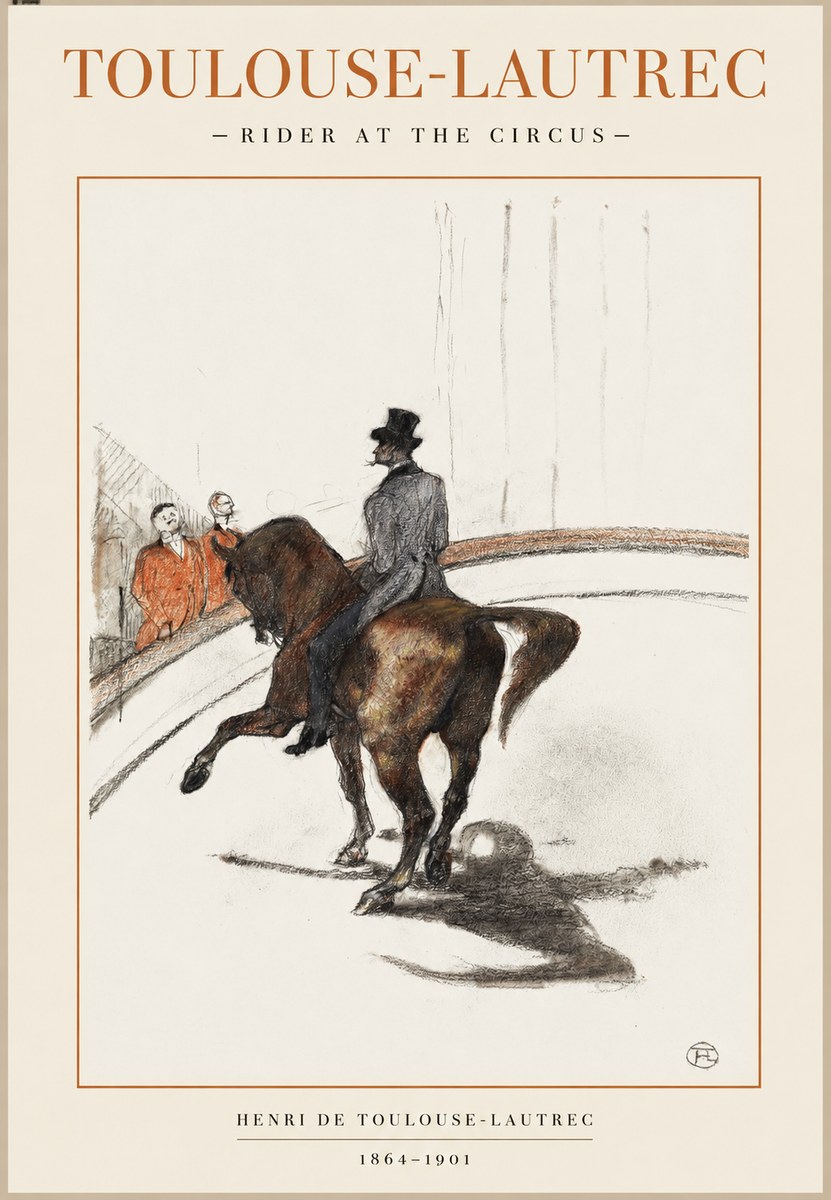 Toulouse-Lautrec Rider at the Circus No1 - Poszter