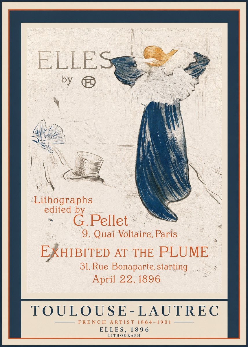 Toulouse-Lautrec Elles No2 - Poszter