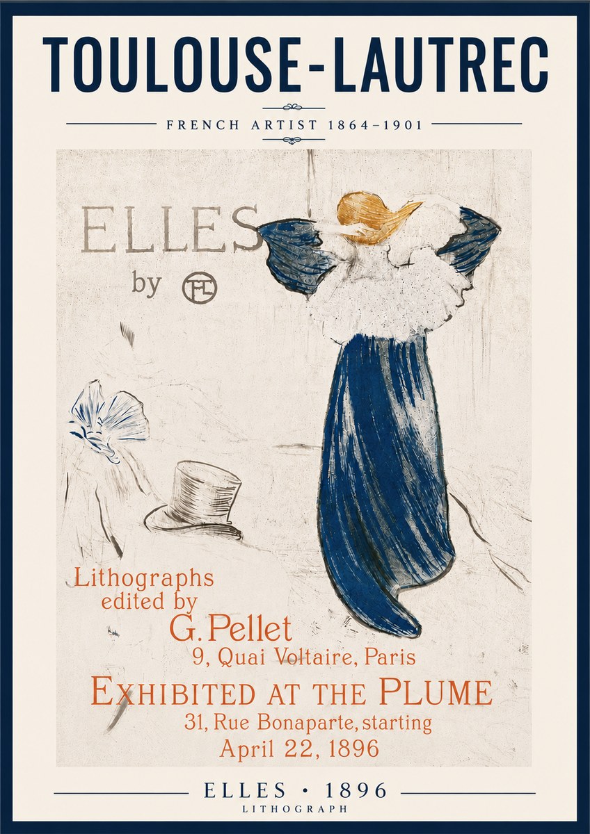 Toulouse-Lautrec Elles No6 - Poszter