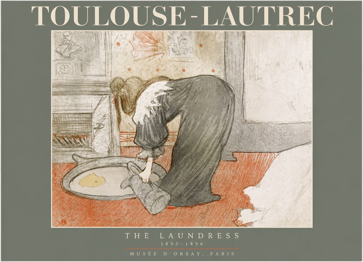 Toulouse-Lautrec The Laundress No2 - Poszter