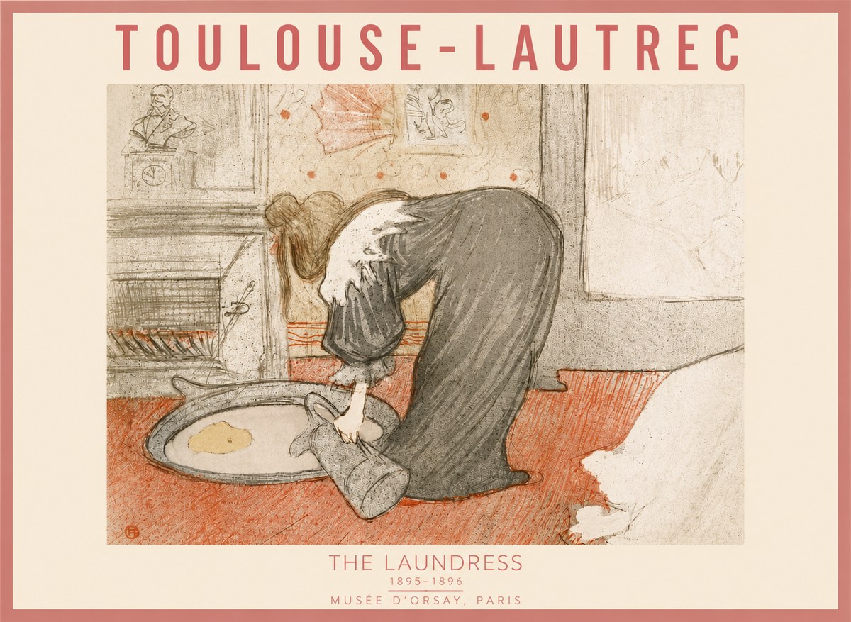Toulouse-Lautrec The Laundress No6 - Poszter