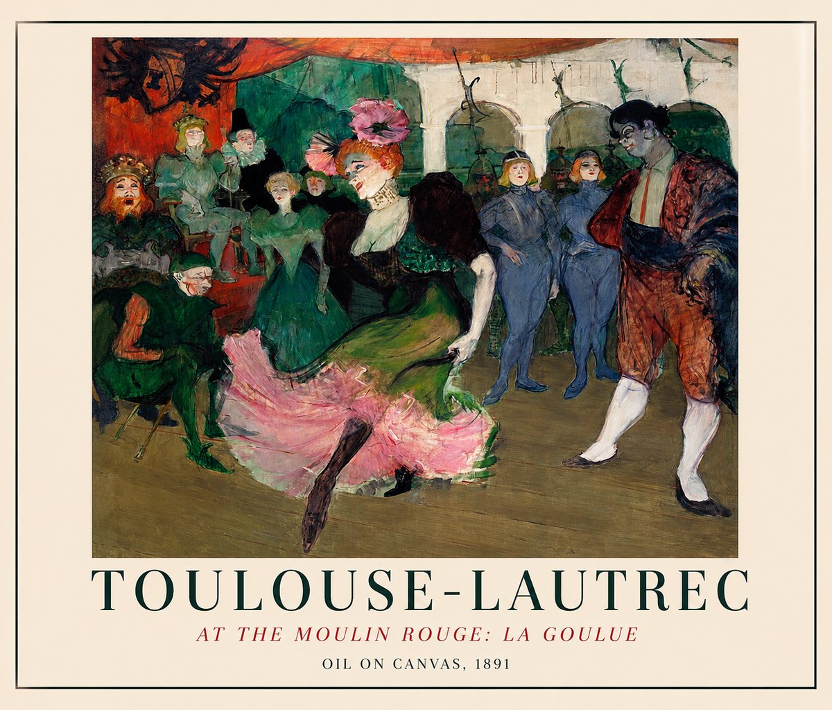 Toulouse-Lautrec At the Moulin Rouge: La Goulue No1 - Poszter