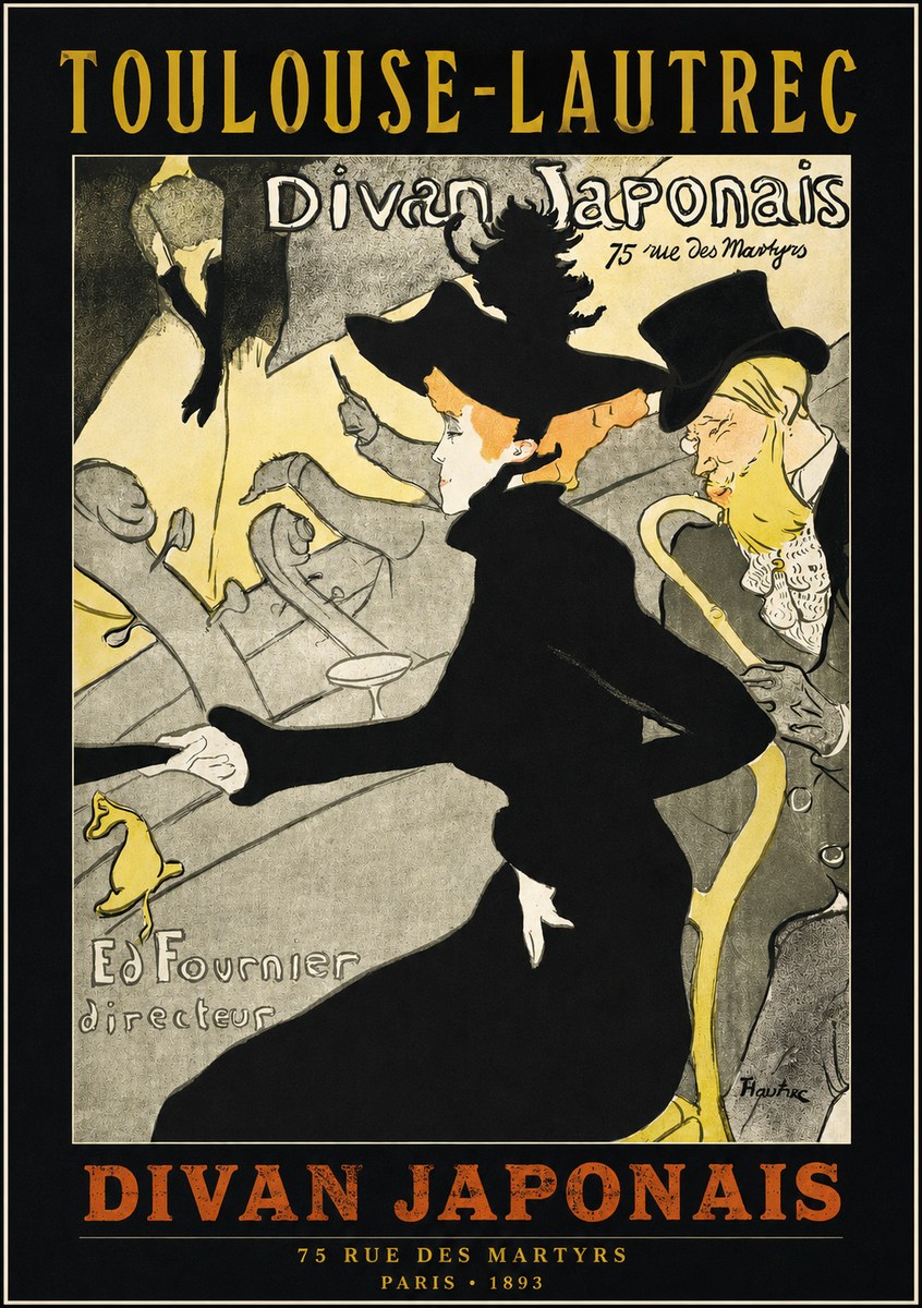 Toulouse-Lautrec Divan Japonais No2 - Poszter