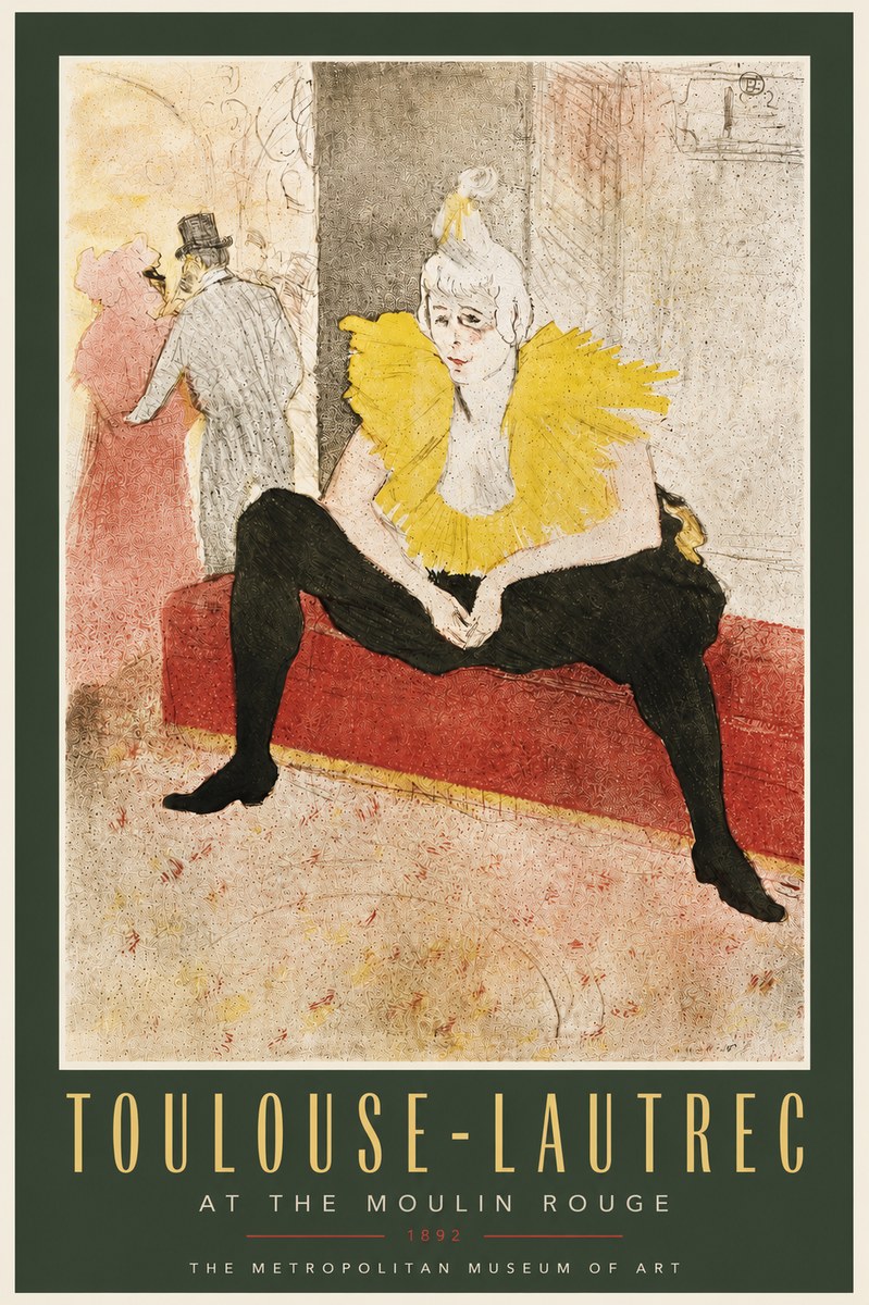 Toulouse-Lautrec At the Moulin Rouge X No5 - Poszter