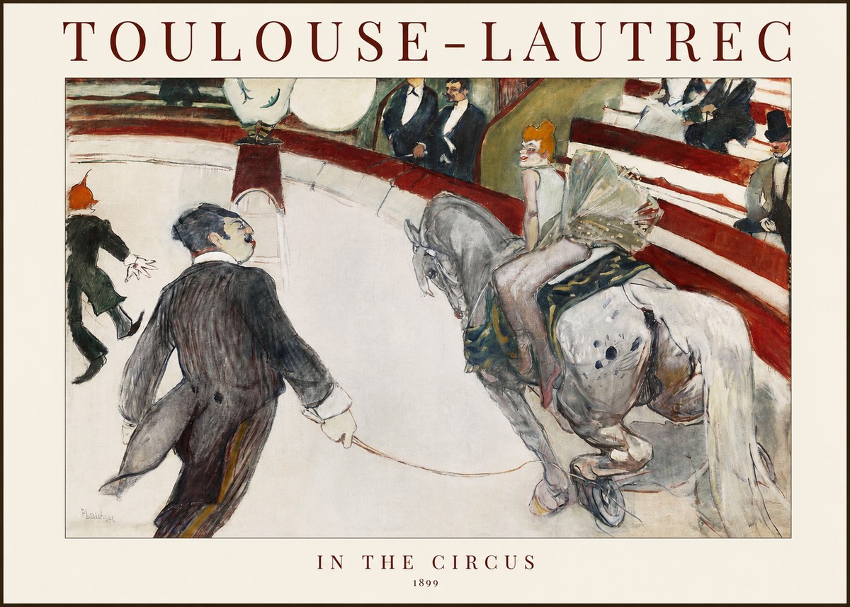 Toulouse-Lautrec In the Circus No1 - Poszter